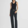 Accent Large ceinture en cuir et laiton massif