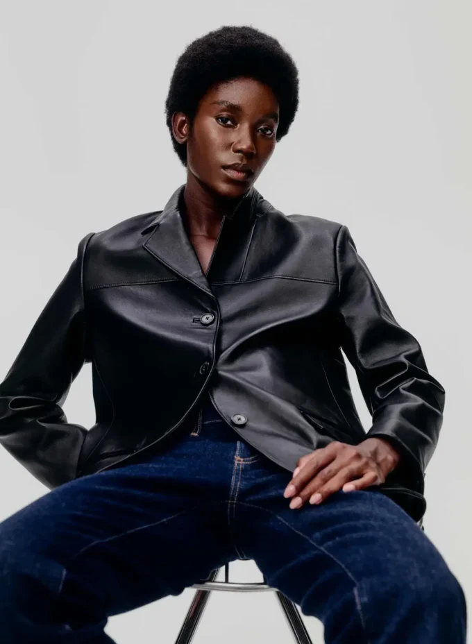 Blazer en cuir Prima