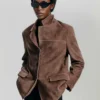 Blazer en daim Prima