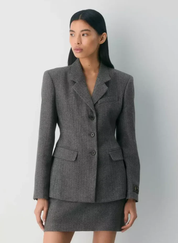 Blazer remarquable – Laine de précision