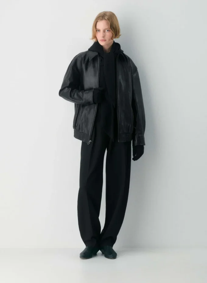 Blouson aviateur en cuir Jones