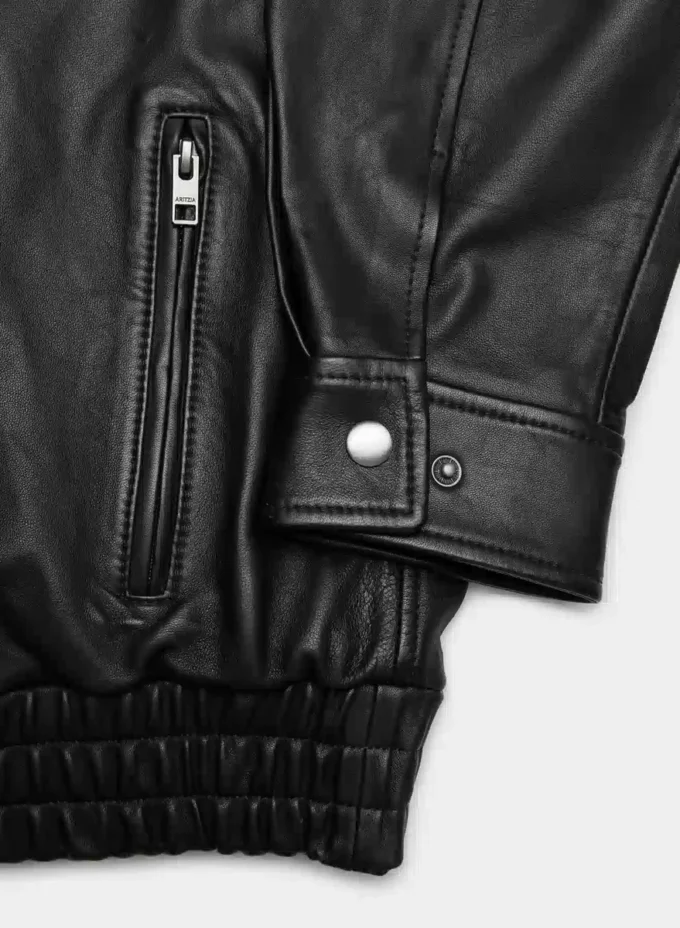 Blouson aviateur en cuir Jones