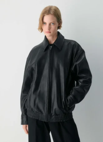 Blouson aviateur en cuir Jones