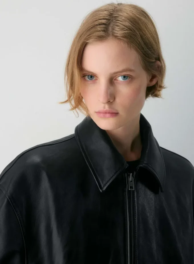 Blouson aviateur en cuir Jones