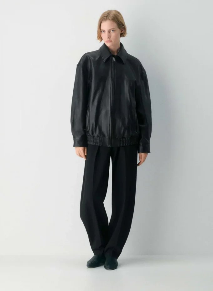 Blouson aviateur en cuir Jones