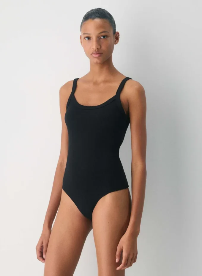 Body à encolure dégagée en tricot côtelé HomeStretch™