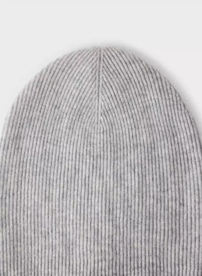 Bonnet ample en cachemire côtelé