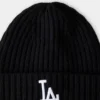 Bonnet à revers côtelé en laine mérinos New Era La Dodgers