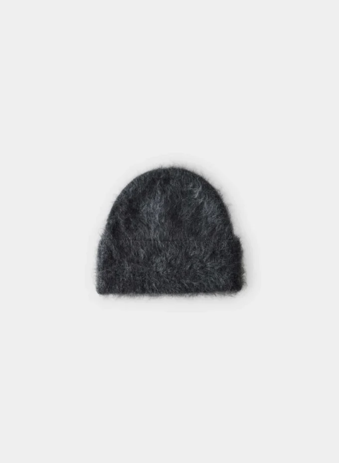 Bonnet à revers en cachemire brossé