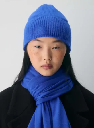 Bonnet à revers en laine mérinos
