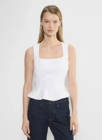 Bustier en lin Rhodora