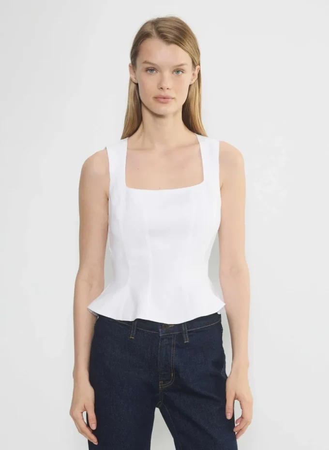 Bustier en lin Rhodora