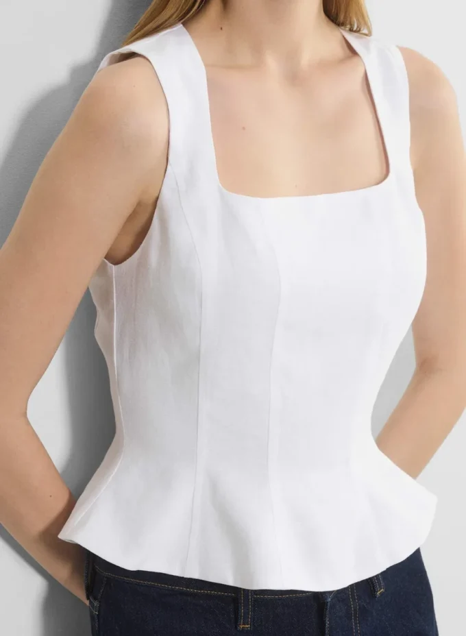 Bustier en lin Rhodora