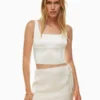 Bustier en satin brillant