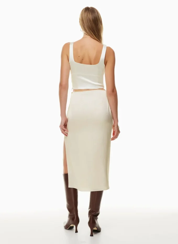 Bustier en satin brillant