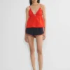 Camisole en popeline caviar