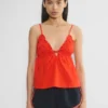 Camisole en popeline caviar