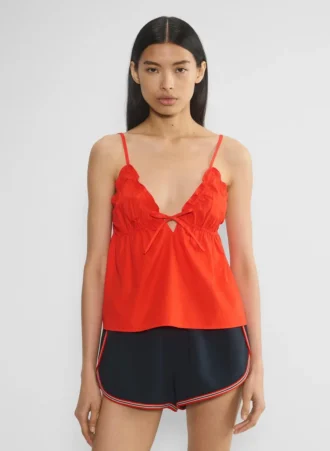Camisole en popeline caviar