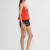 Camisole en popeline caviar