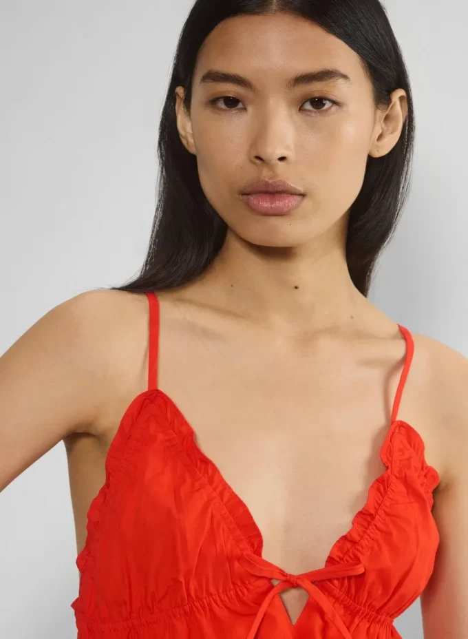 Camisole en popeline caviar
