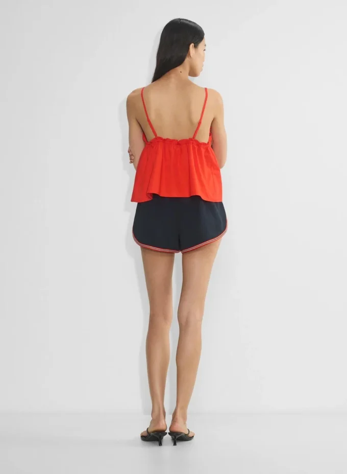 Camisole en popeline caviar