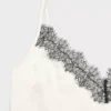 Caraco en satin à motifs