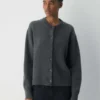 Cardigan ample à col rond Essential Cashmere