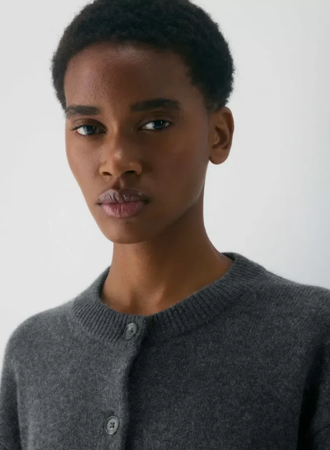 Cardigan ample à col rond Essential Cashmere