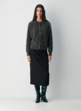 Cardigan ample en cachemire brossé