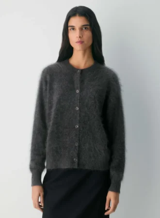 Cardigan ample en cachemire brossé