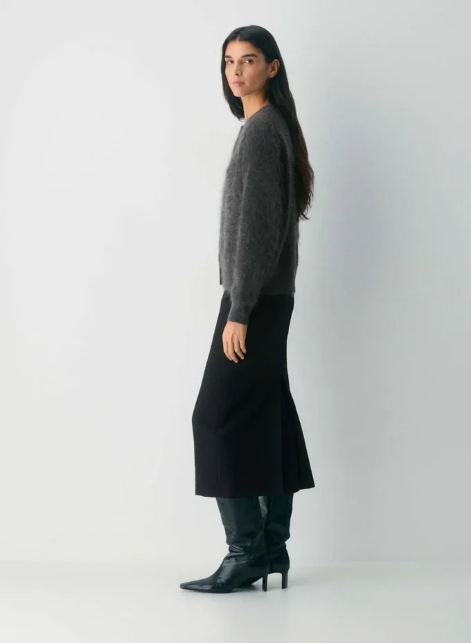 Cardigan ample en cachemire brossé