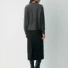 Cardigan ample en cachemire brossé