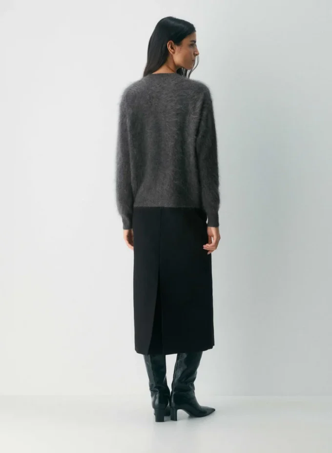 Cardigan ample en cachemire brossé