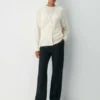 Cardigan décontracté à col en V en cachemire Feather