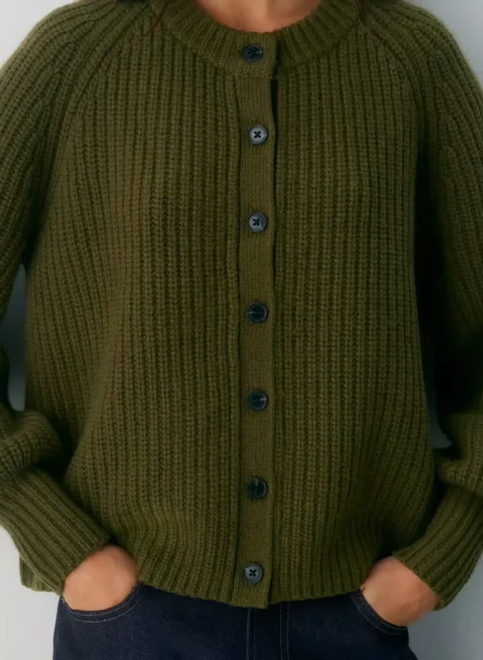 Cardigan en laine et cachemire Lantern