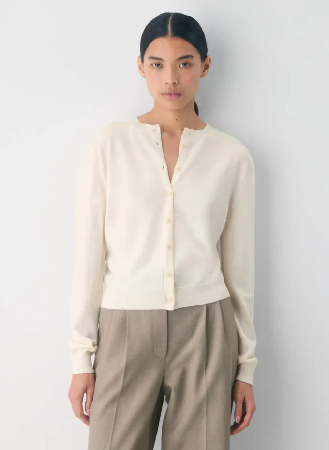 Cardigan en laine mérinos Bare