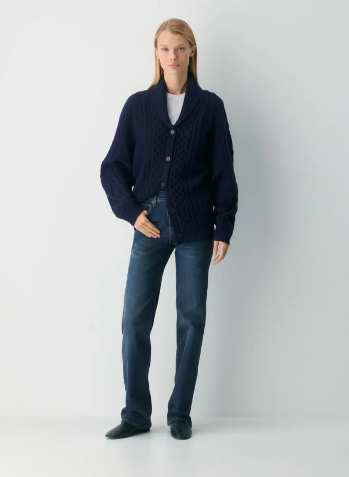 Cardigan en laine mérinos Heritage Knit