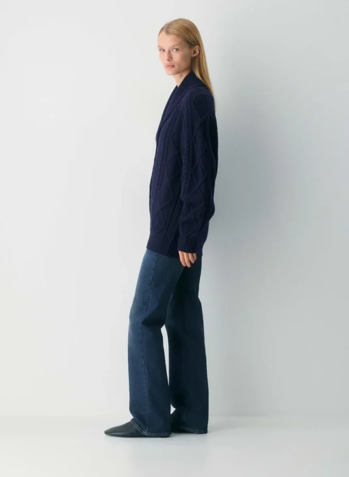 Cardigan en laine mérinos Heritage Knit