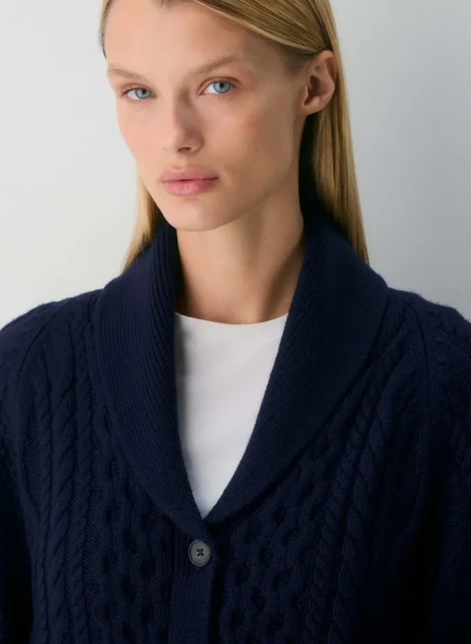 Cardigan en laine mérinos Heritage Knit