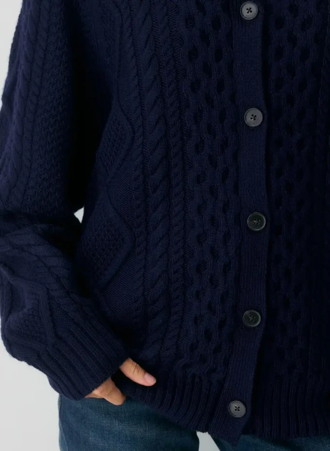 Cardigan en laine mérinos Heritage Knit