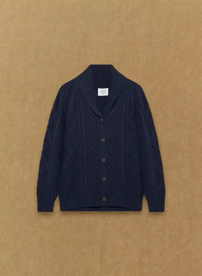 Cardigan en laine mérinos Heritage Knit