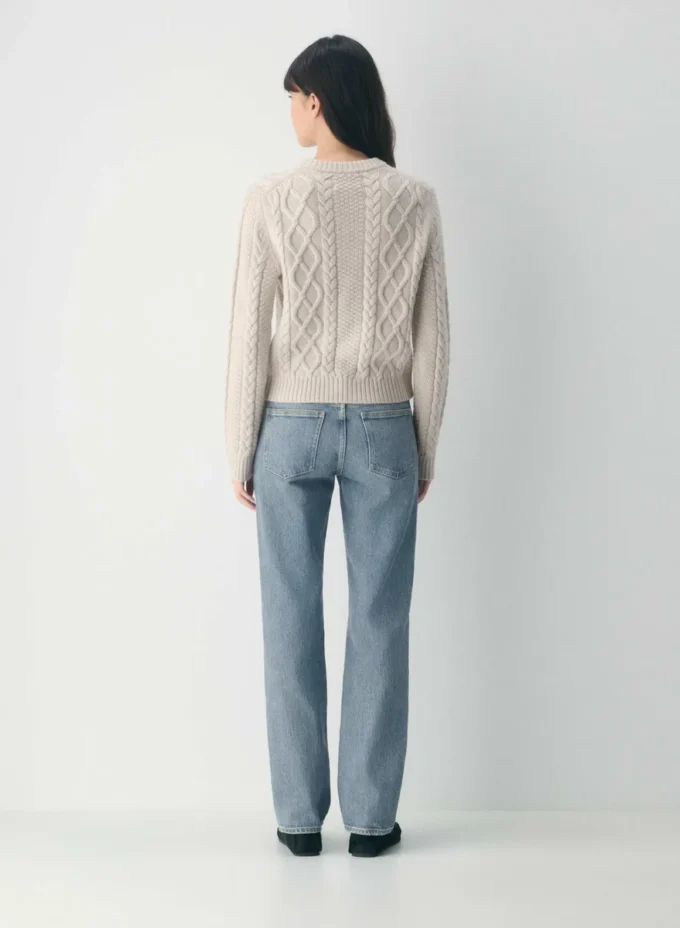 Cardigan Heritage Knit en laine mérinos à col rond HiHip