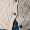 Cardigan Heritage Knit en laine mérinos à col rond HiHip