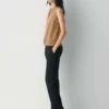 Cardigan sans manches en cachemire brossé