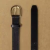 Ceinture en cuir et laiton massif