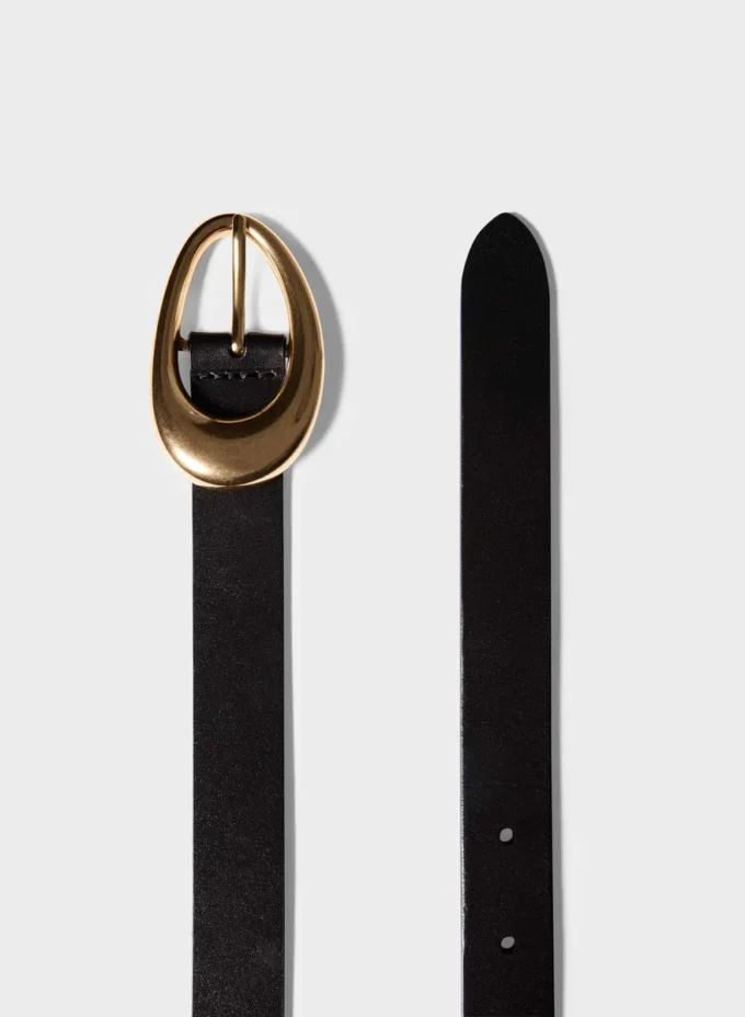 Ceinture en cuir et laiton massif
