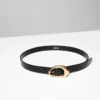Ceinture en cuir et laiton massif