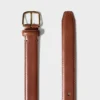 Ceinture en cuir et laiton massif Essential