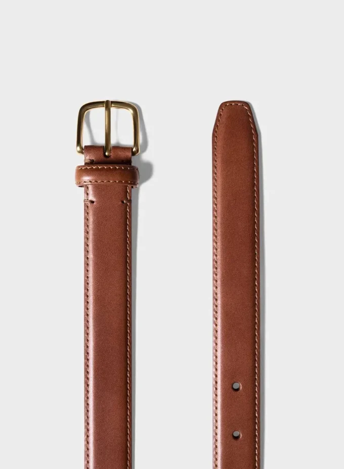 Ceinture en cuir et laiton massif Essential