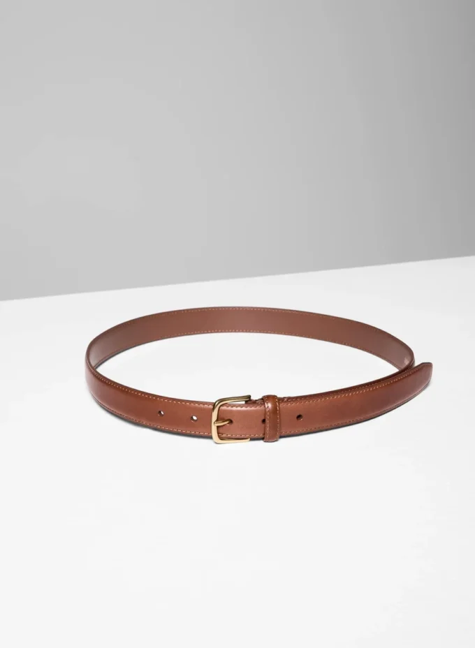 Ceinture en cuir et laiton massif Essential